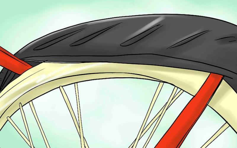 Remove the tube from the rim of the wheel