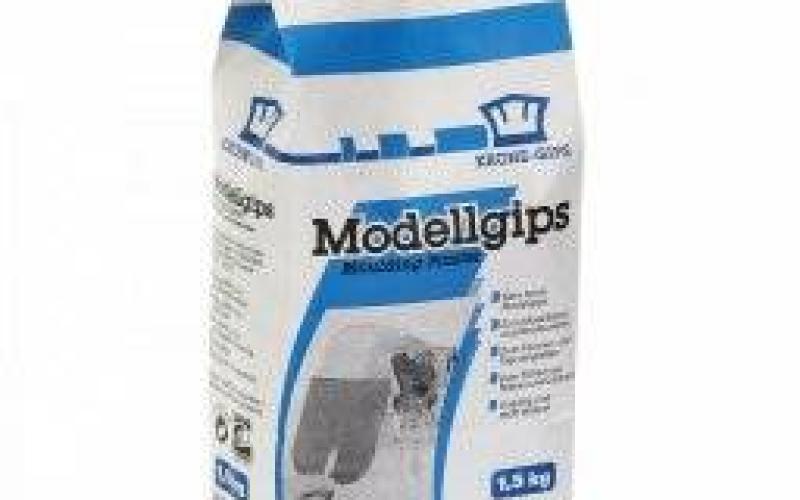 maak een beetje model gips aan. die droogt snel, waardoor het handig is als eerste laag