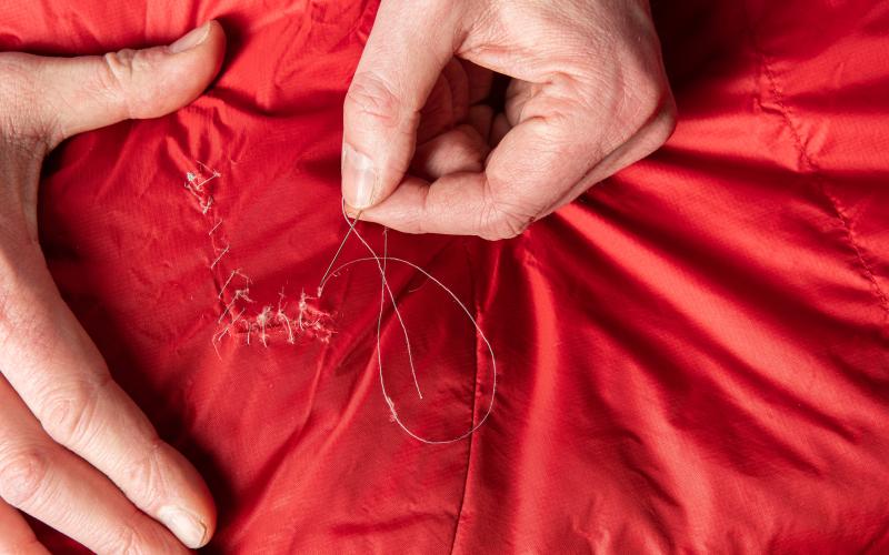 Sewing up the tear